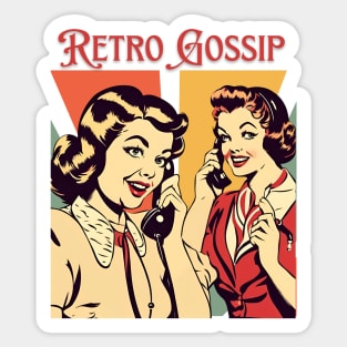 Retro Gossip Sticker